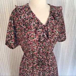Betsy Lauren Vintage Floral TieDress